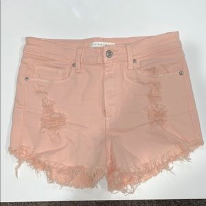 Baby Pink denim shorts